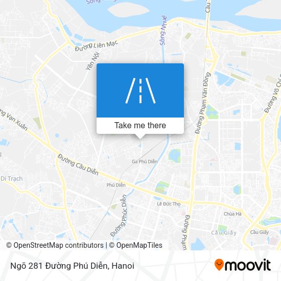 Ngõ 281 Đường Phú Diễn map