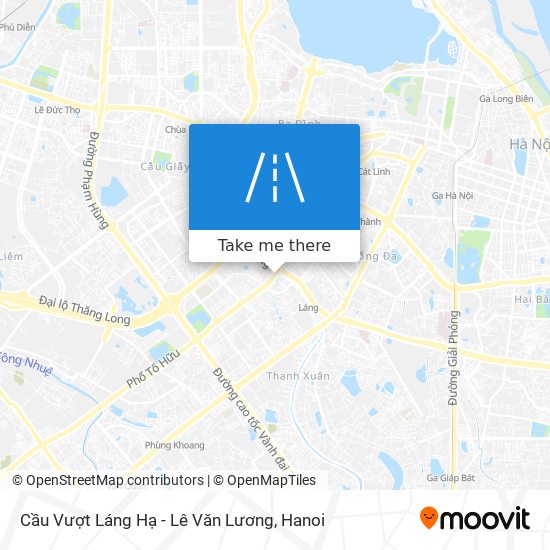 Cầu Vượt Láng Hạ - Lê Văn Lương map