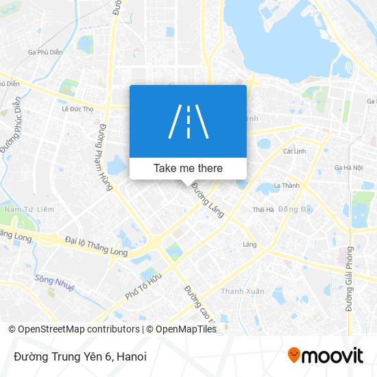 Đường Trung Yên 6 map