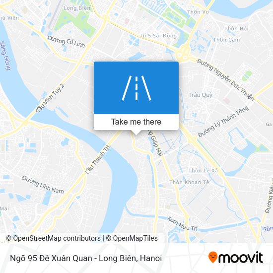 Ngõ 95 Đê Xuân Quan - Long Biên map