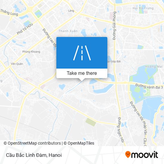 Cầu Bắc Linh Đàm map