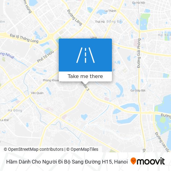 Hầm Dành Cho Người Đi Bộ Sang Đường H15 map