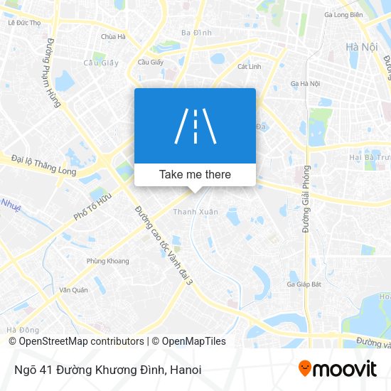 Ngõ 41 Đường Khương Đình map