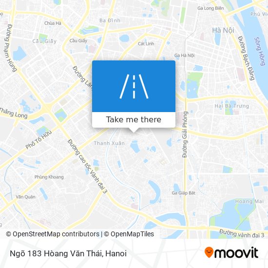 Ngõ 183 Hòang Văn Thái map