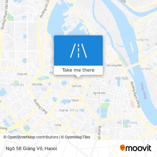 Ngõ 58 Giảng Võ map