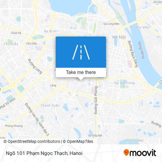 Ngõ 101 Phạm Ngọc Thạch map