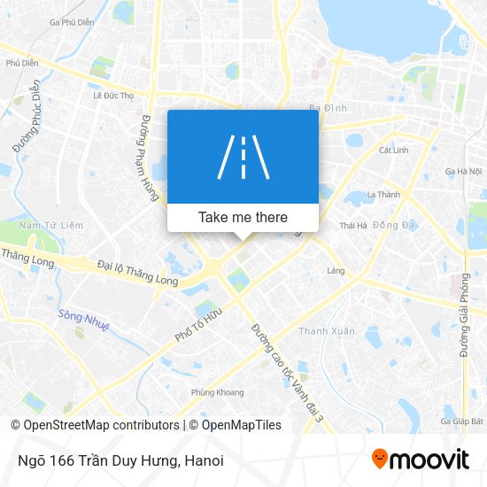 Ngõ 166 Trần Duy Hưng map