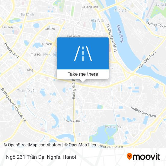 Ngõ 231 Trần Đại Nghĩa map
