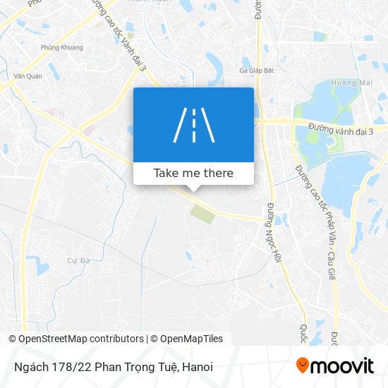 Ngách 178/22 Phan Trọng Tuệ map