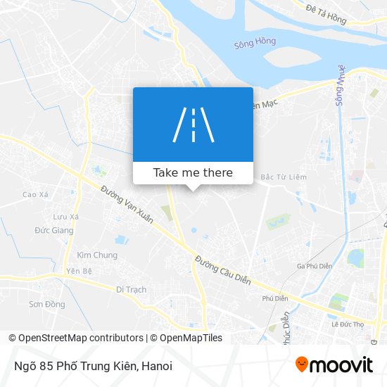 Ngõ 85 Phố Trung Kiên map