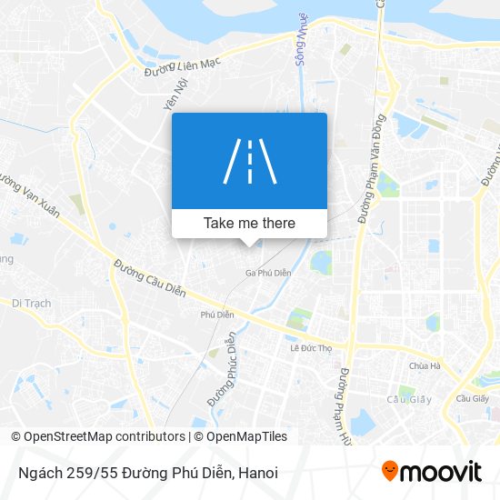 Ngách 259/55 Đường Phú Diễn map