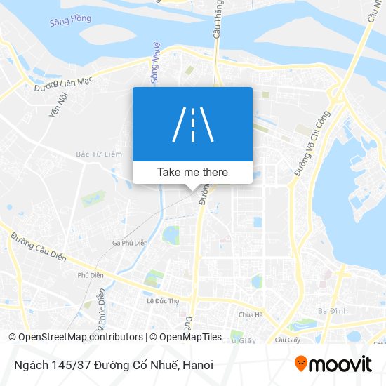 Ngách 145/37 Đường Cổ Nhuế map