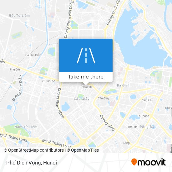 Phố Dịch Vọng map