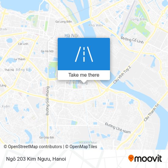 Ngõ 203 Kim Ngưu map