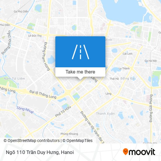 Ngõ 110 Trần Duy Hưng map