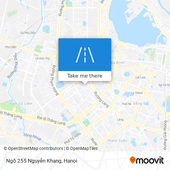 Ngõ 255 Nguyễn Khang map