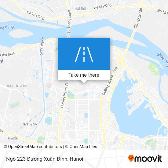 Ngõ 223 Đường Xuân Đỉnh map