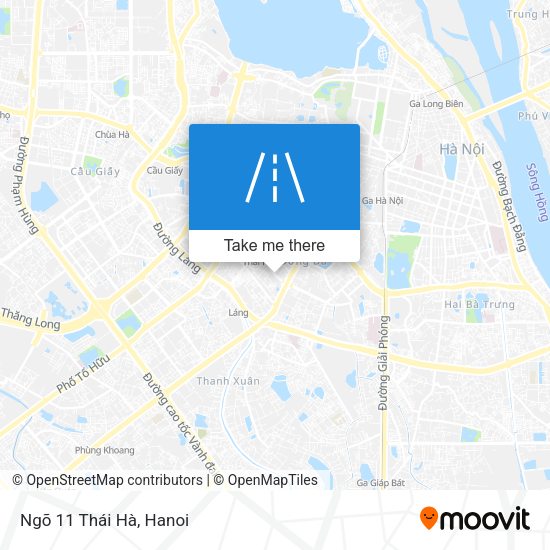 Ngõ 11 Thái Hà map