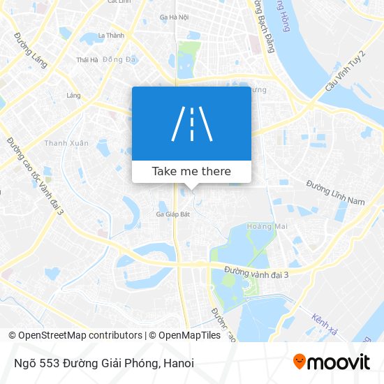 Ngõ 553 Đường Giải Phóng map