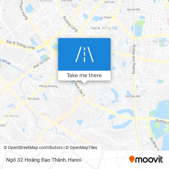 Ngõ 32 Hoàng Đạo Thành map