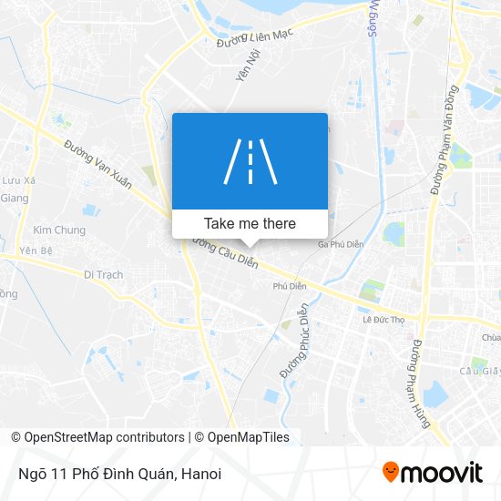 Ngõ 11 Phố Đình Quán map