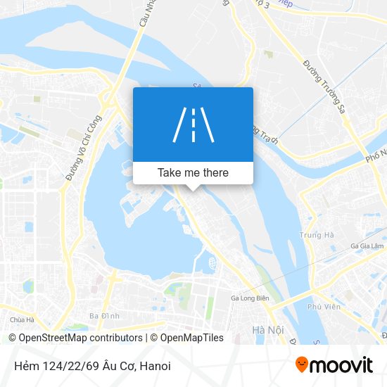 Hẻm 124/22/69 Âu Cơ map
