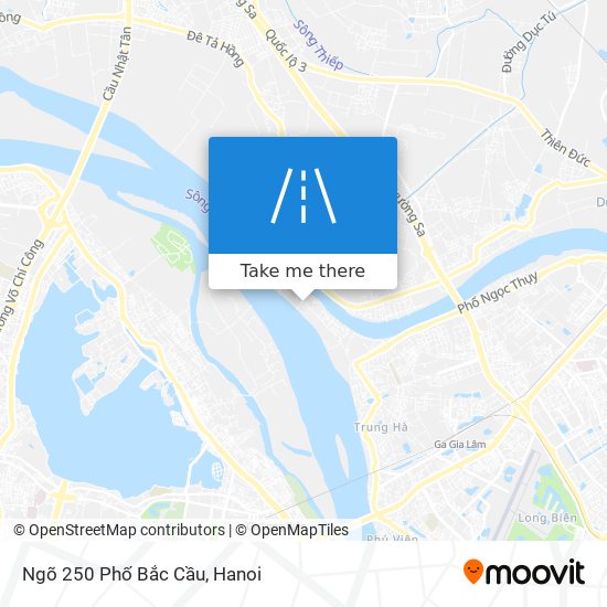 Ngõ 250 Phố Bắc Cầu map