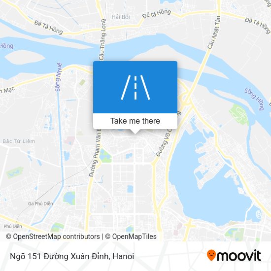 Ngõ 151 Đường Xuân Đỉnh map