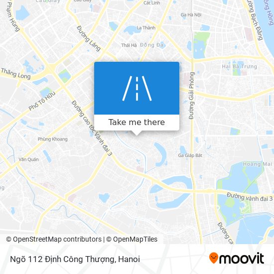 Ngõ 112 Định Công Thượng map