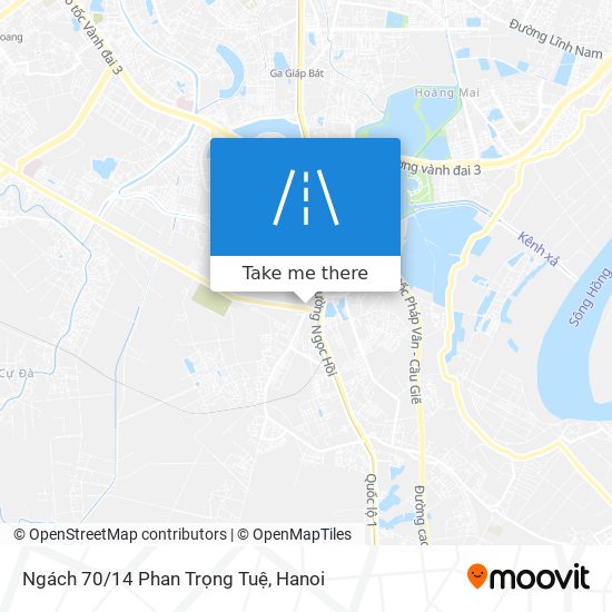 Ngách 70/14 Phan Trọng Tuệ map