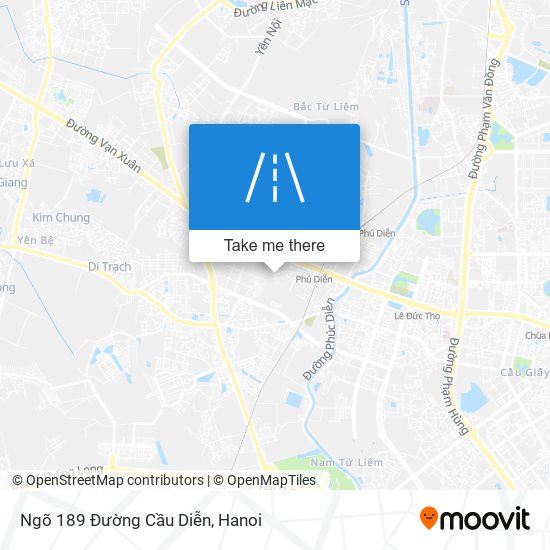 Ngõ 189 Đường Cầu Diễn map