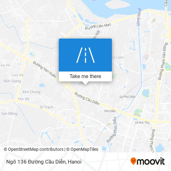 Ngõ 136 Đường Cầu Diễn map