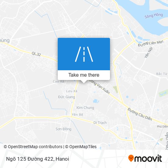 Ngõ 125 Đường 422 map