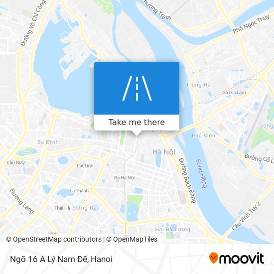 Ngõ 16 A Lý Nam Đế map