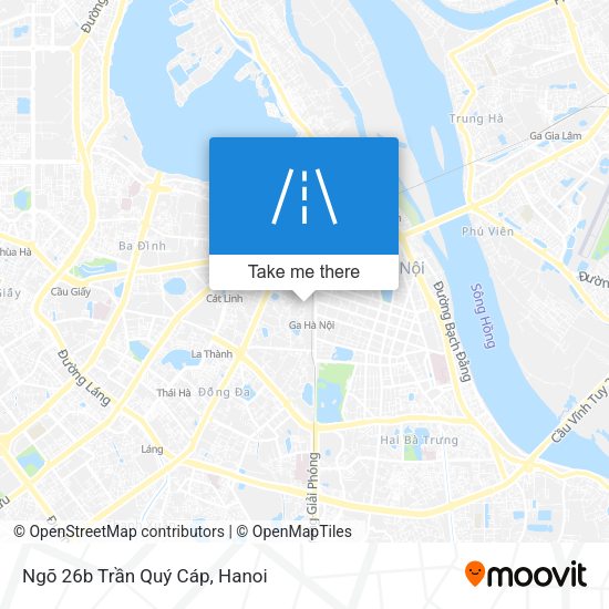Ngõ 26b Trần Quý Cáp map