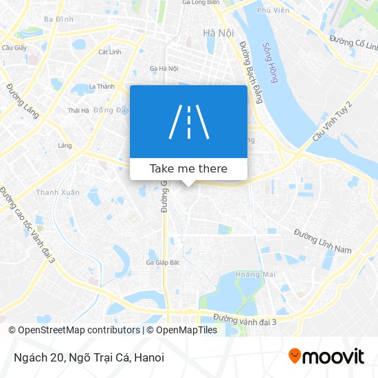 Ngách 20, Ngõ Trại Cá map