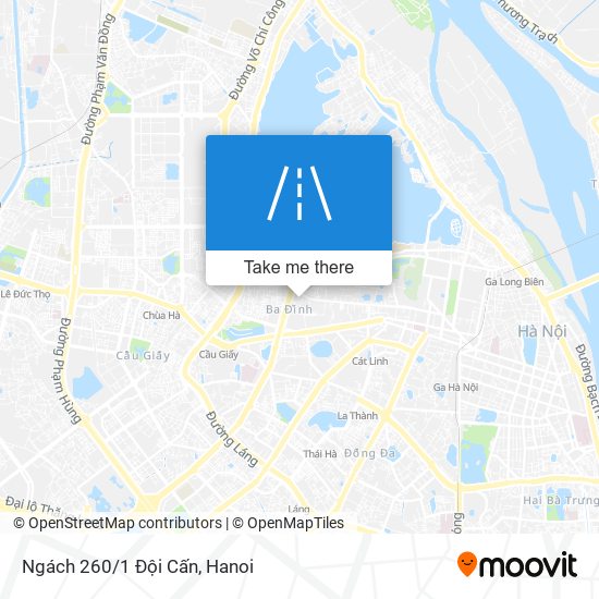 Ngách 260/1 Đội Cấn map