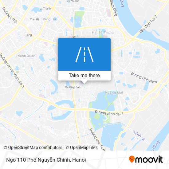 Ngõ 110 Phố Nguyễn Chính map