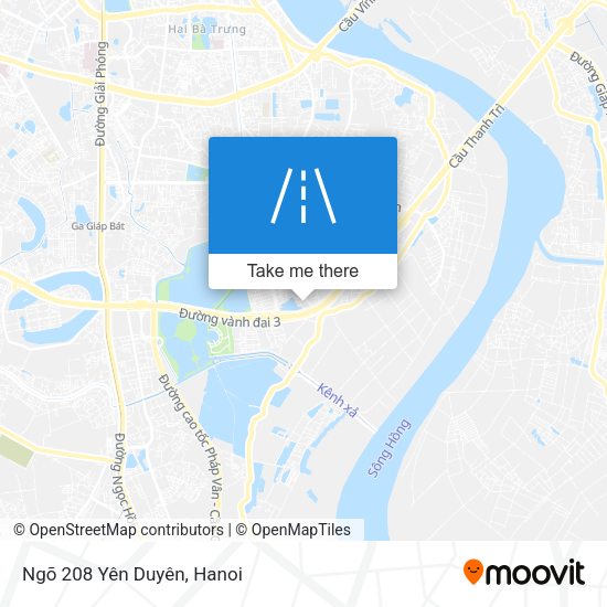 Ngõ 208 Yên Duyên map
