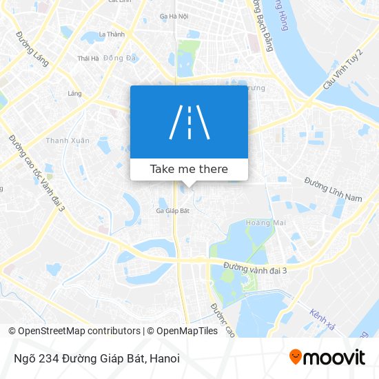 Ngõ 234 Đường Giáp Bát map