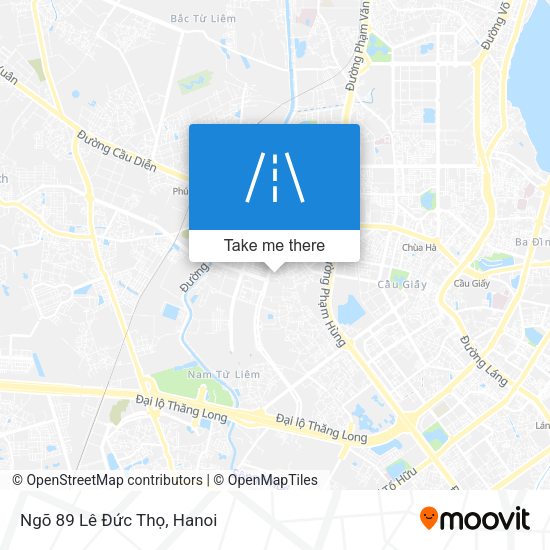 Ngõ 89 Lê Đức Thọ map