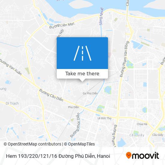 Hem 193 / 220 / 121 / 16 Đường Phú Diễn map