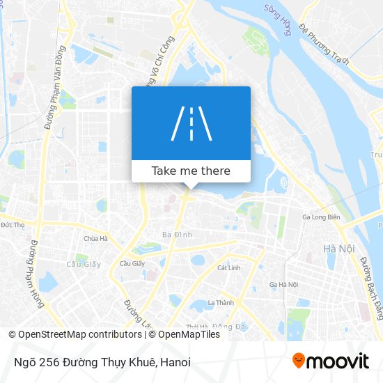 Ngõ 256 Đường Thụy Khuê map