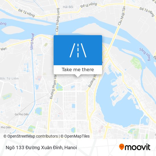 Ngõ 133 Đường Xuân Đỉnh map