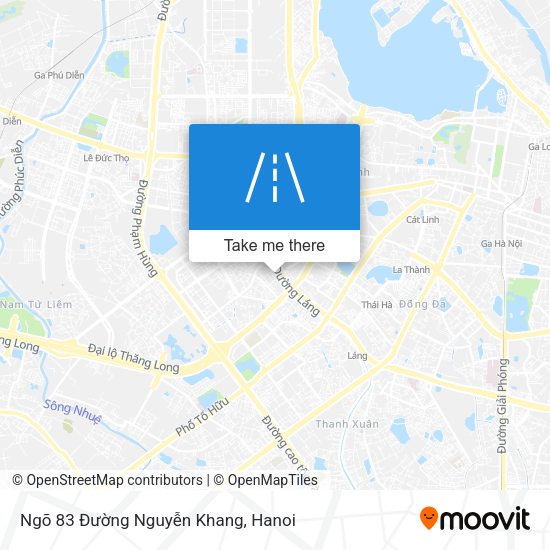 Ngõ 83 Đường Nguyễn Khang map