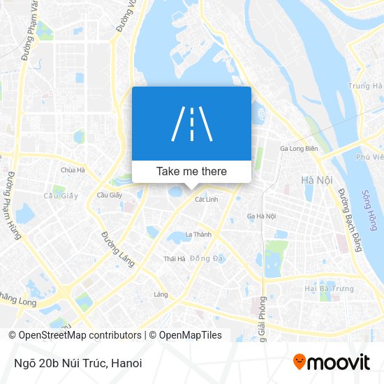 Ngõ 20b Núi Trúc map