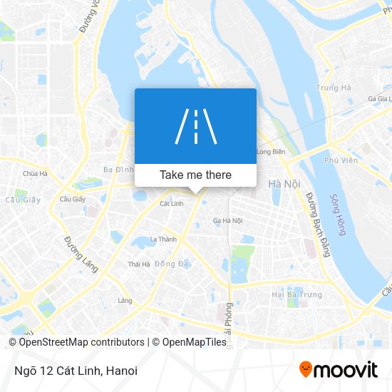 Ngõ 12 Cát Linh map