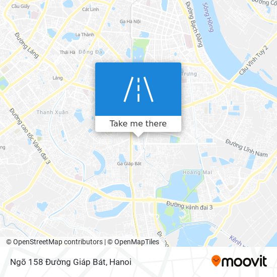 Ngõ 158 Đường Giáp Bát map