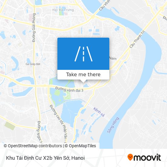 Khu Tái Định Cư X2b Yên Sở map