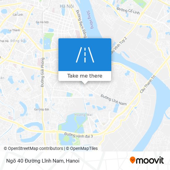 Ngõ 40 Đường Lĩnh Nam map